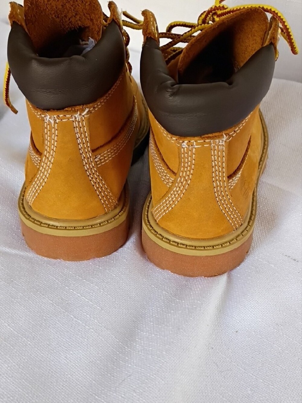 Timberland Kids Toddler Wheat/Tan Lace-Up Work Boots Size 8 - Picture 5 of 10